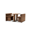 Cita Bistro Table by Sancal with wooden benches – In Dubai by WSPR