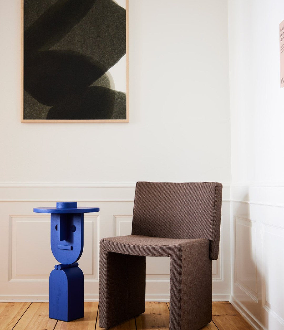 Cita Chair by Sancal in brown in a white room – In Dubai by WSPR