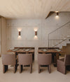 Cita Chair by Sancal in brown in a dining room – In Dubai by WSPR