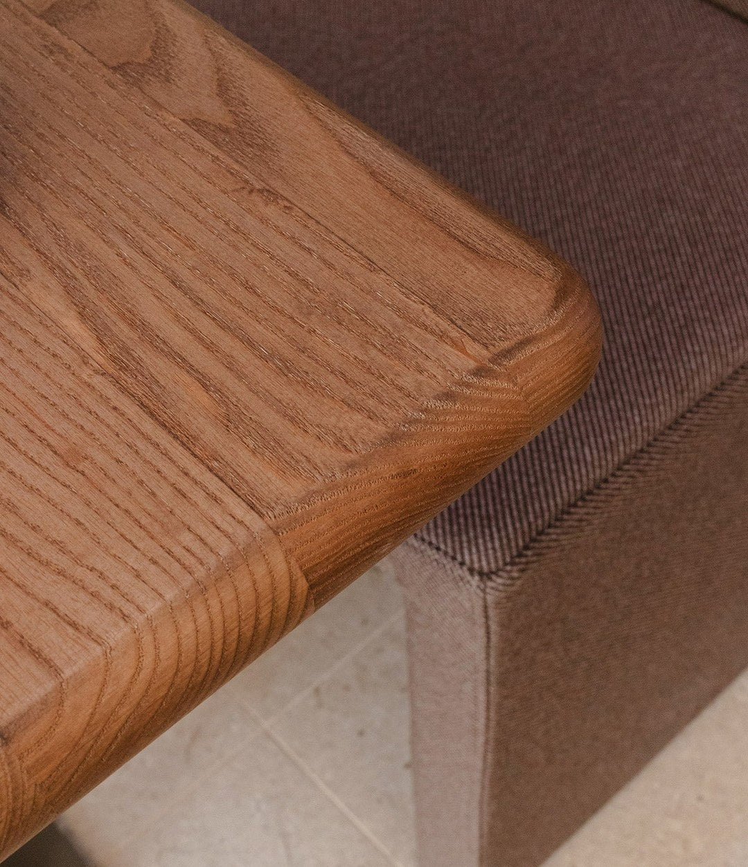 Cita Dining Table by Sancal corner detail in dark ash – In Dubai by WSPR