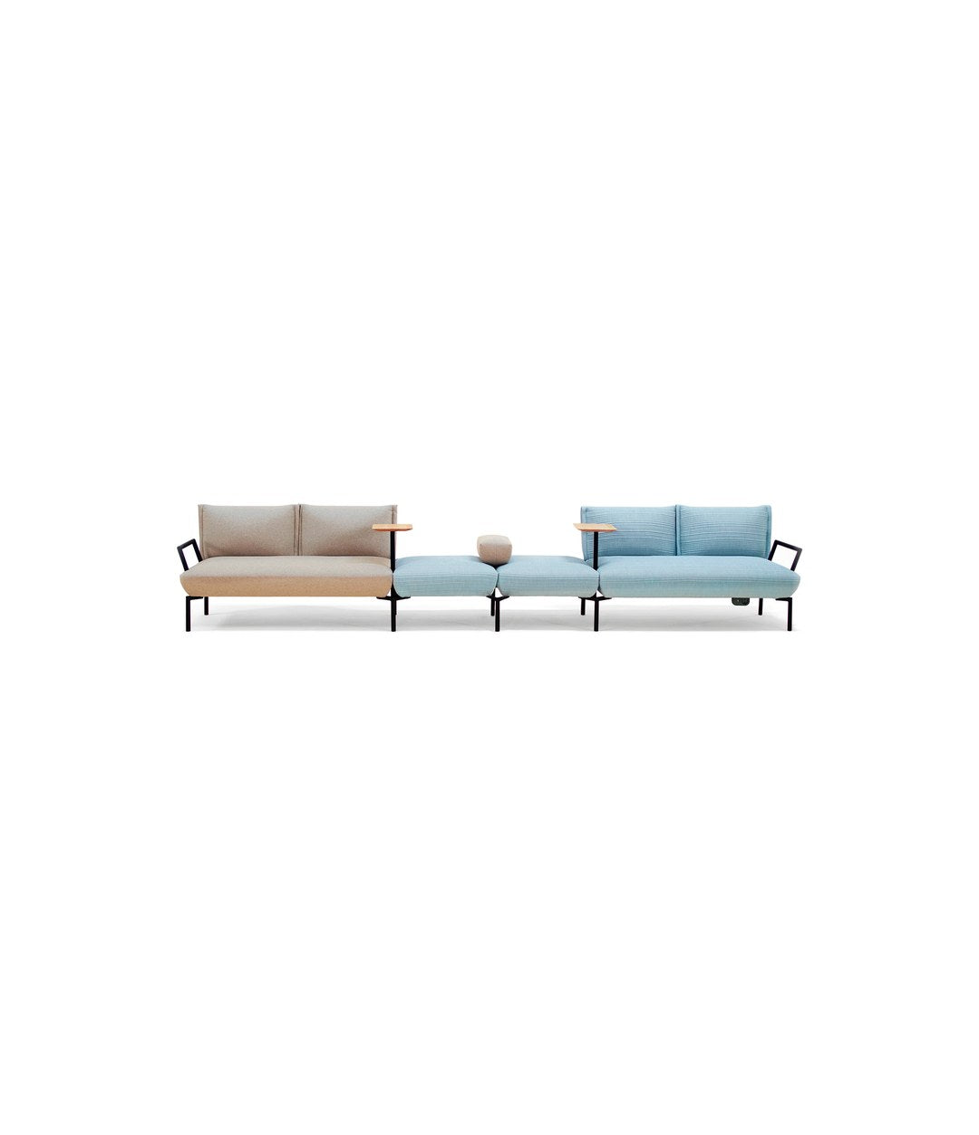 Click Modular Sofa by Sancal a composition with pouf, tables and armchairs – In Dubai by WSPR