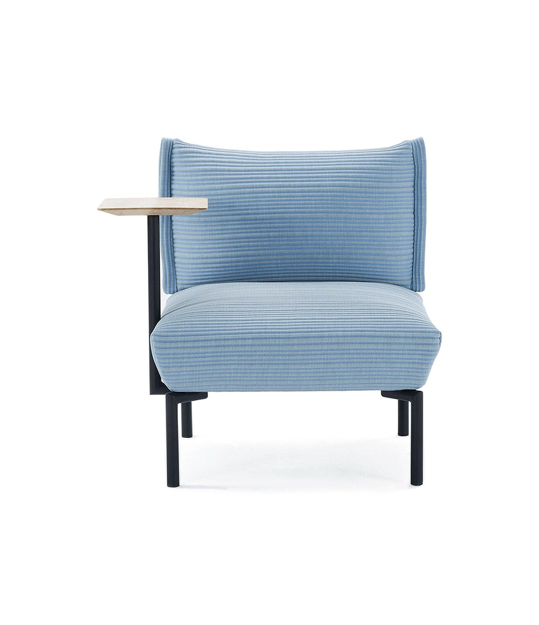 Click Modular Sofa by Sancal armless module with the oak side table – In Dubai by WSPR