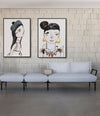 Click Modular Sofa by Sancal a long composition in a gallery space, close view – In Dubai by WSPR