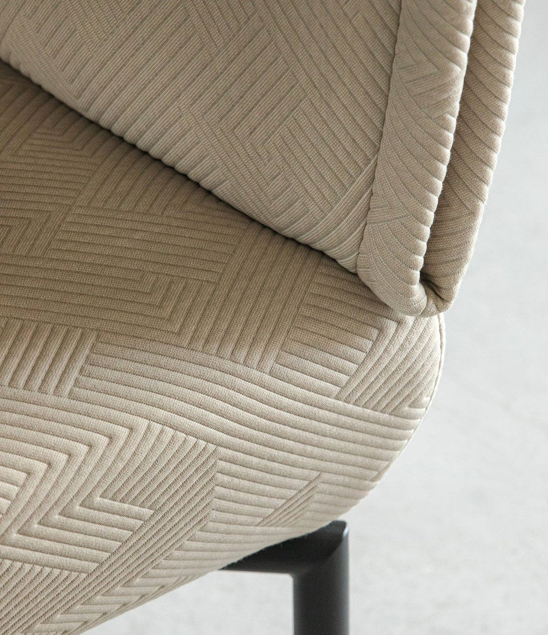 Click Sofa by Sancal detail of the textured fabric – In Dubai by WSPR