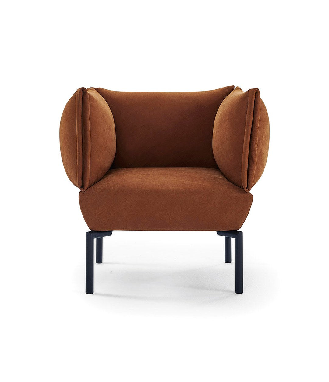 Click Armchair by Sancal in rust, front view – In Dubai by WSPR