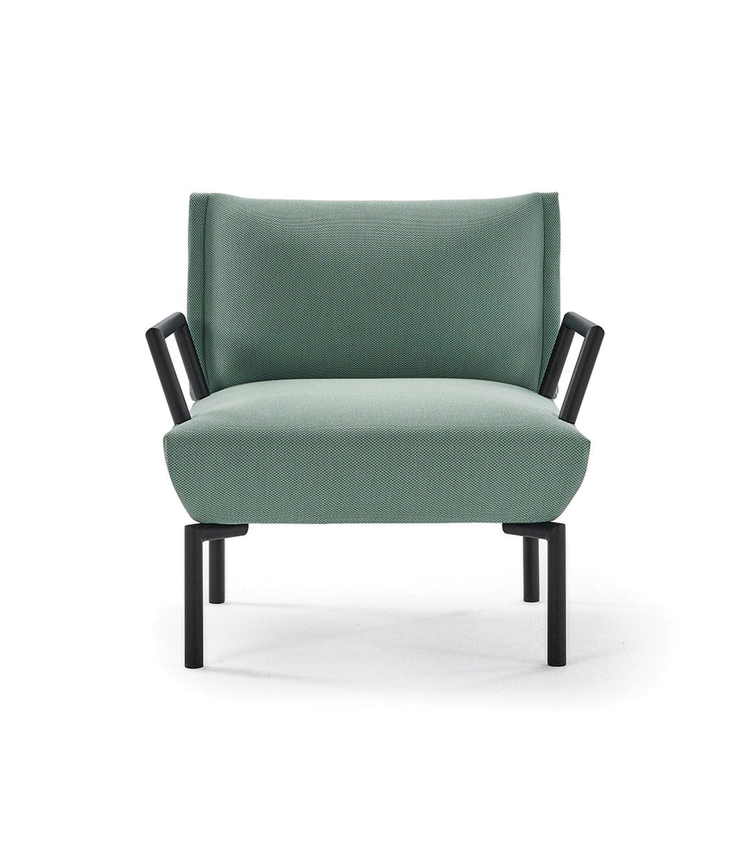 Click Armchair by Sancal with metal arms in green – In Dubai by WSPR