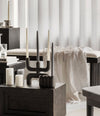 Cobra Candle Holder by 101 Copenhagen in Black in a styled interior – In Dubai by WSPR