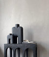 Cobra Vase Tall, Medio by 101 Copenhagen in Coffee in a styled interior – In Dubai by WSPR
