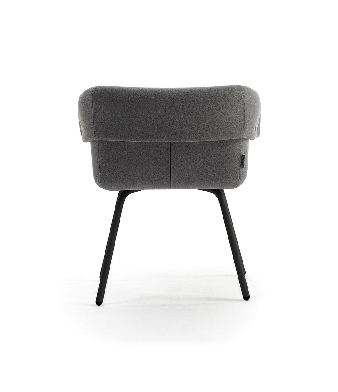 Collar Chair by Sancal in grey on black metal legs – In Dubai by WSPR