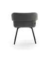 Collar Chair by Sancal in grey on black metal legs – In Dubai by WSPR