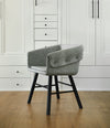 Collar Chair by Sancal in grey bouclé on black legs – In Dubai by WSPR