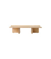 Conrad Lounge Table by Audo in Natural Oak, front view – In Dubai by WSPR