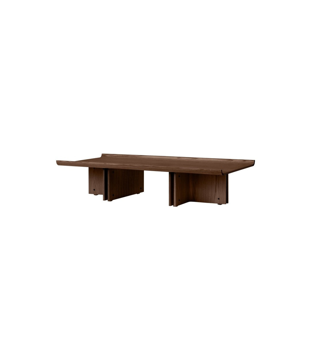 Conrad Lounge Table by Audo in Dark Stained Oak, angled view – In Dubai by WSPR