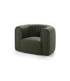 Core Armchair by Sancal in dark green, three-quarter view – In Dubai by WSPR