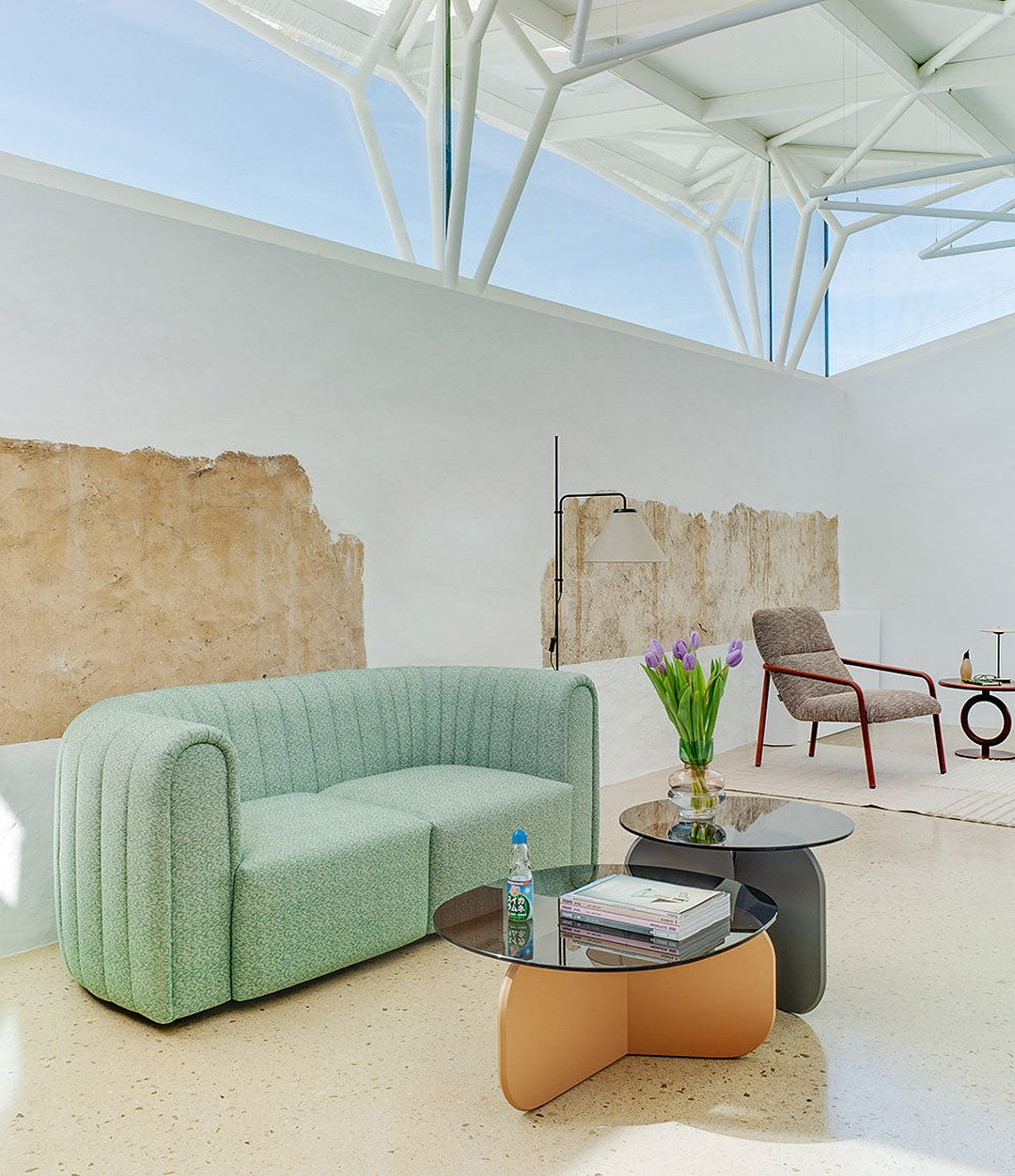 Core Sofa by Sancal in sage in a bright room – In Dubai by WSPR