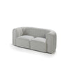 Core Sofa by Sancal two-seater in grey, three-quarter view – In Dubai by WSPR