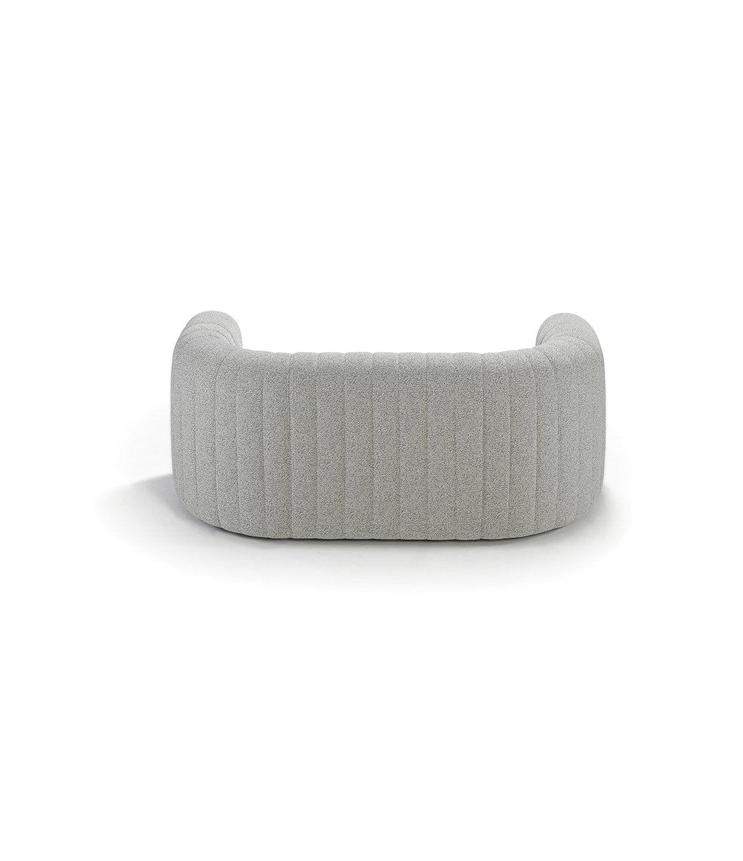 Core Sofa by Sancal two-seater in grey, rear view – In Dubai by WSPR