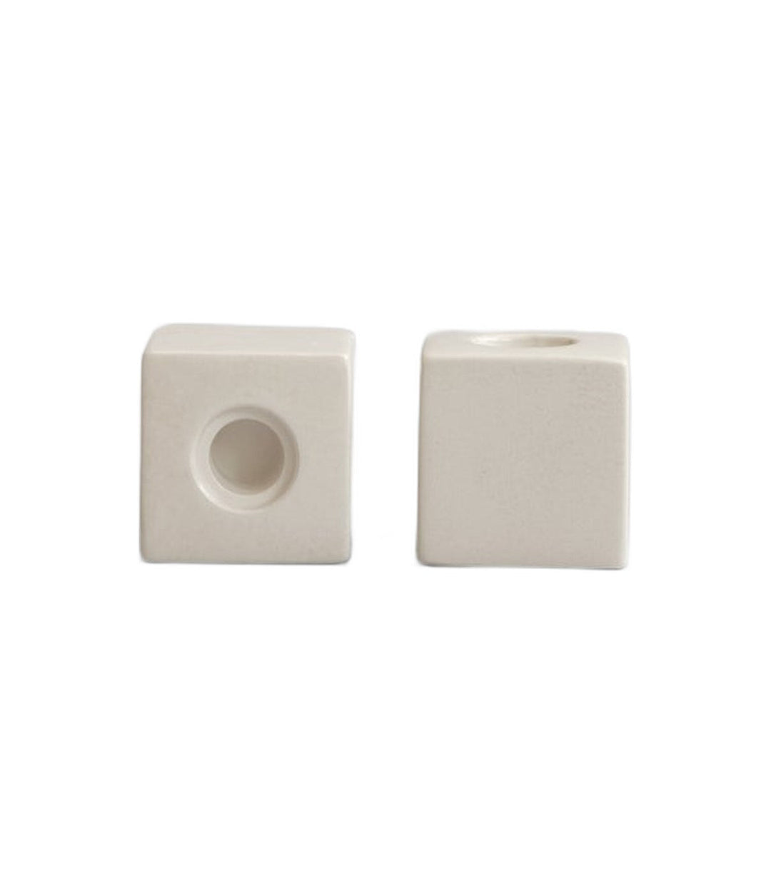 Cube Candle Holders by 101 Copenhagen in High Glaze Birch, view 2 – In Dubai by WSPR
