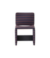 Cubola Chair by Miniforms with Black Ash crossbar, Dedar Voulez Vous, front view – In Dubai by WSPR