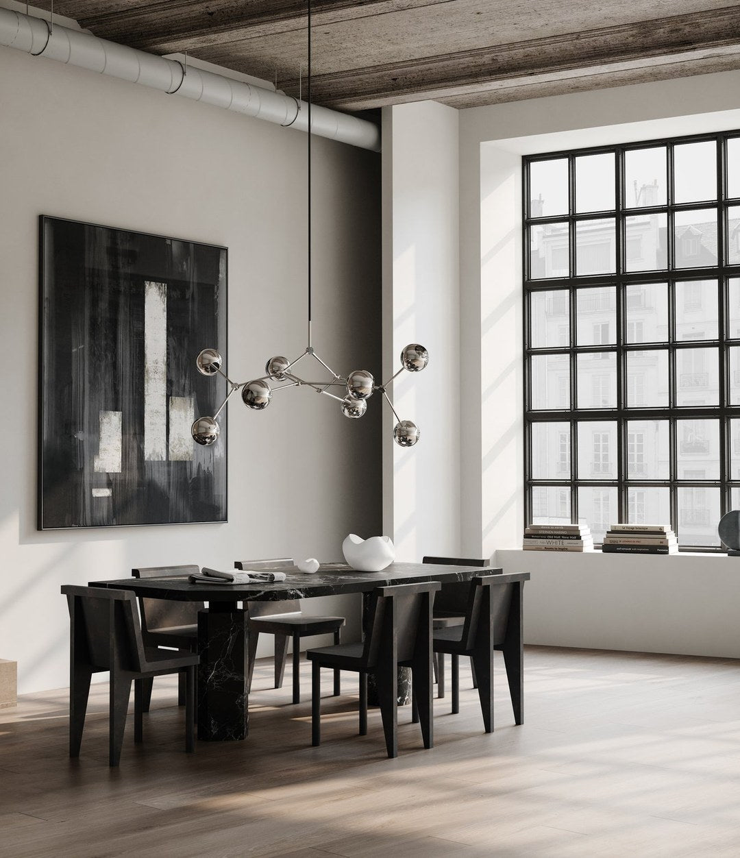 Curve Bowl, Big by 101 Copenhagen in Bone White in a styled interior, view 3 – In Dubai by WSPR