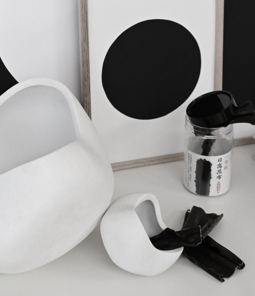 Curve Bowl, Mini by 101 Copenhagen in Bone White in a styled interior, view 3 – In Dubai by WSPR