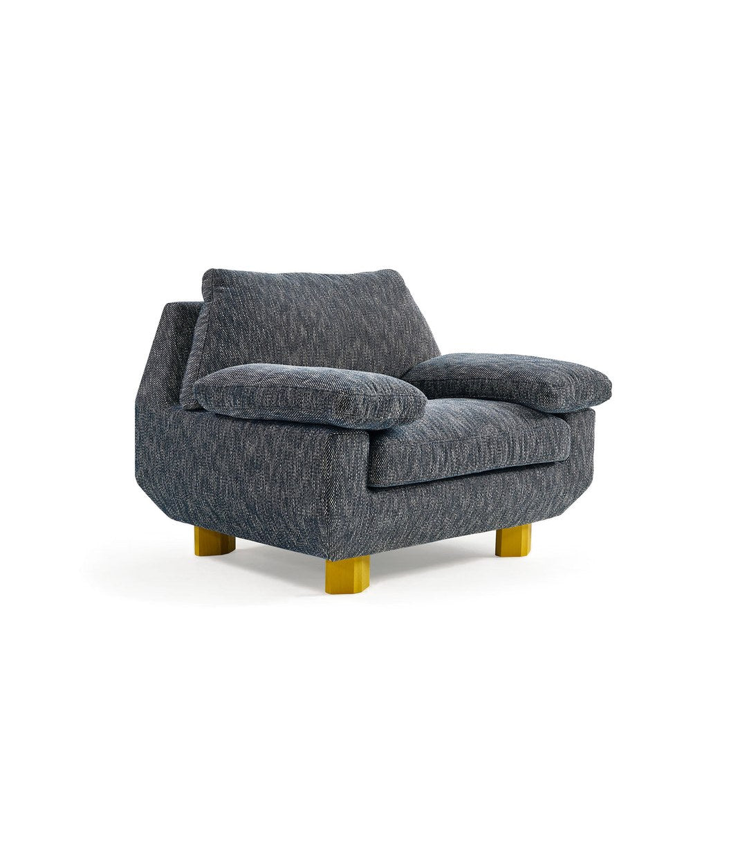 DB Armchair by Sancal in charcoal fabric with yellow feet – In Dubai by WSPR