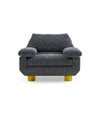 DB Armchair by Sancal in charcoal, front view – In Dubai by WSPR