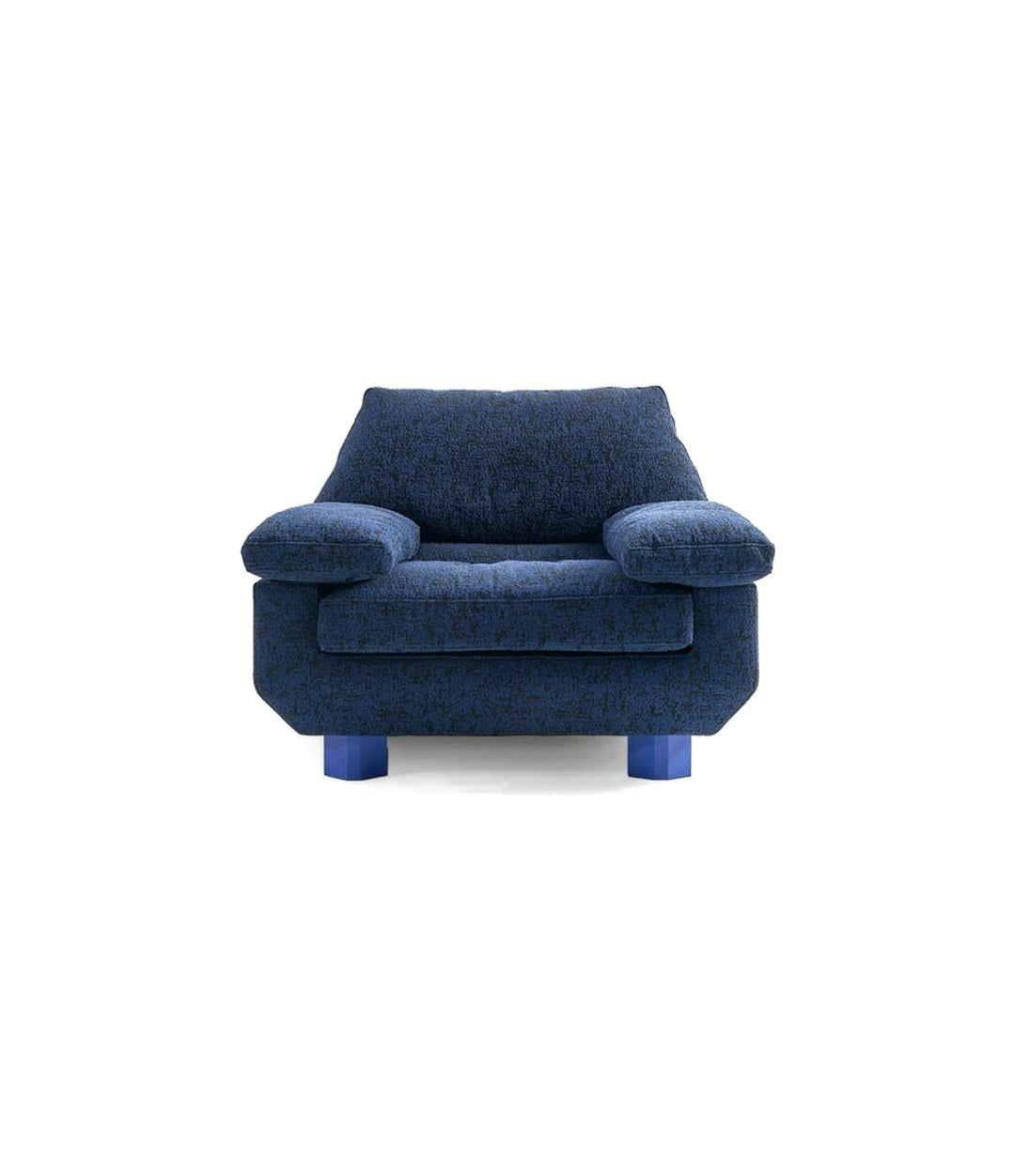 DB Armchair by Sancal in blue, front view – In Dubai by WSPR