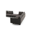 Deep Modular Sofa by Sancal corner composition in charcoal, rear view – In Dubai by WSPR