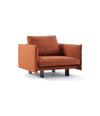 Deep Armchair by Sancal in rust – In Dubai by WSPR