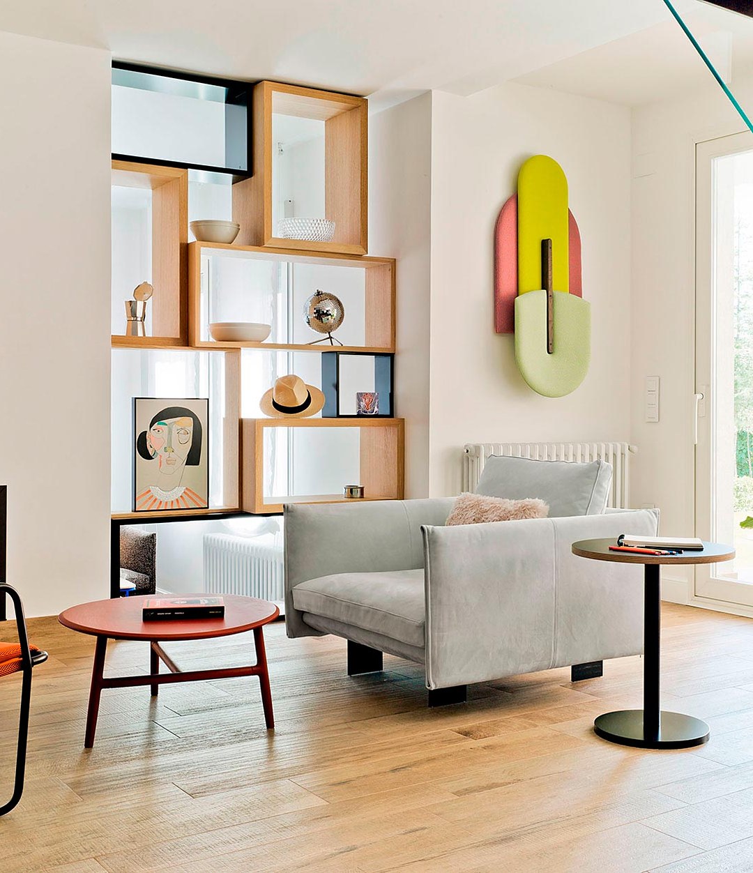 Deep Armchair by Sancal in grey in a living room – In Dubai by WSPR