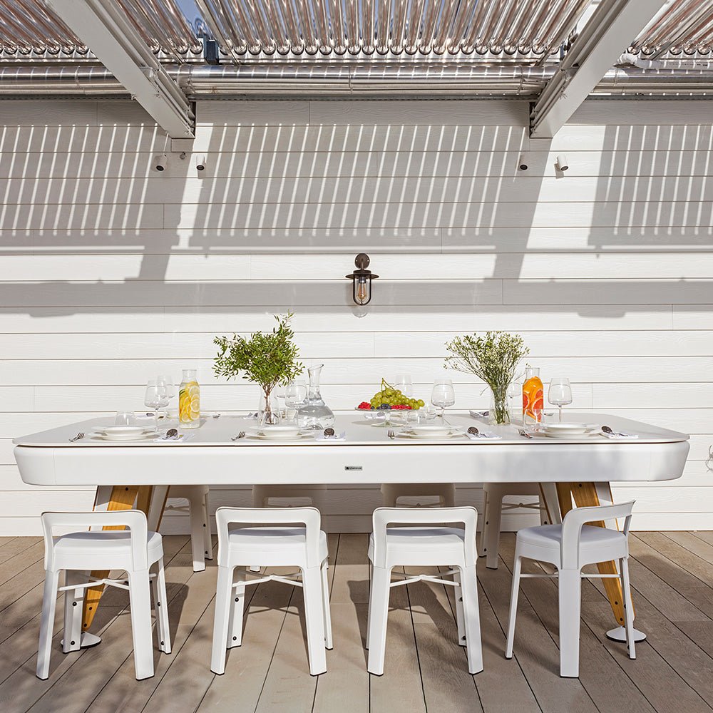 Diagonal Dining Pool Table Kit by RS Barcelona in Indoor & Outdoor in a styled interior – In Dubai by WSPR