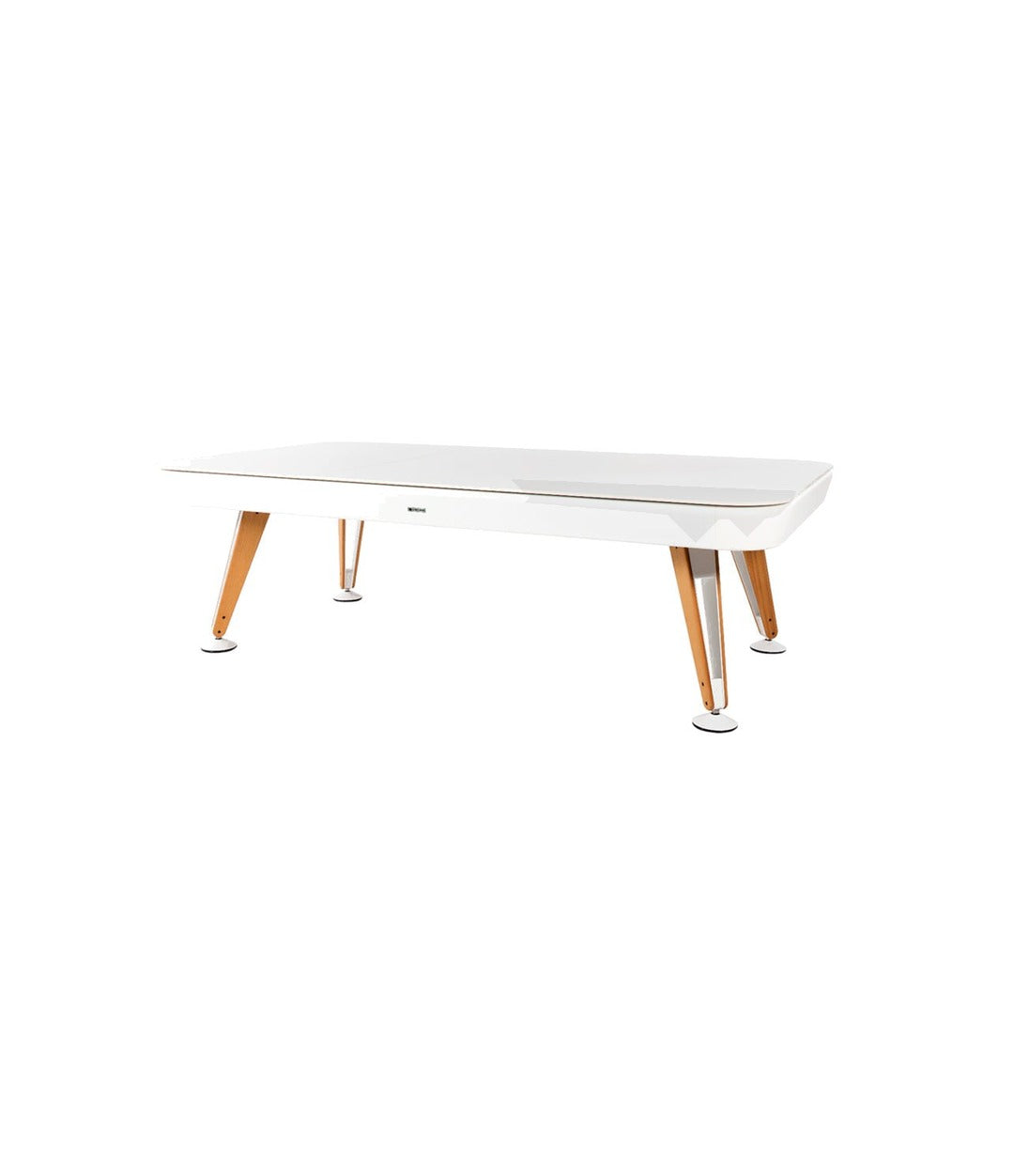 Diagonal Dining Pool Table Kit by RS Barcelona in Indoor & Outdoor, Traffic White top view – In Dubai by WSPR