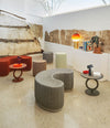Dividuals Pouf by Sancal poufs in a gallery lounge – In Dubai by WSPR