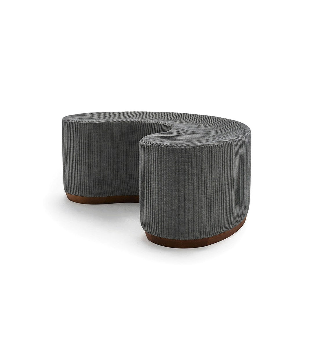 Dividuals Pouf by Sancal shaped pouf in charcoal – In Dubai by WSPR