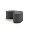 Dividuals Pouf by Sancal shaped pouf in charcoal – In Dubai by WSPR