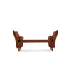Diwan Bench by Sancal divan with arms in rust with roll cushions – In Dubai by WSPR