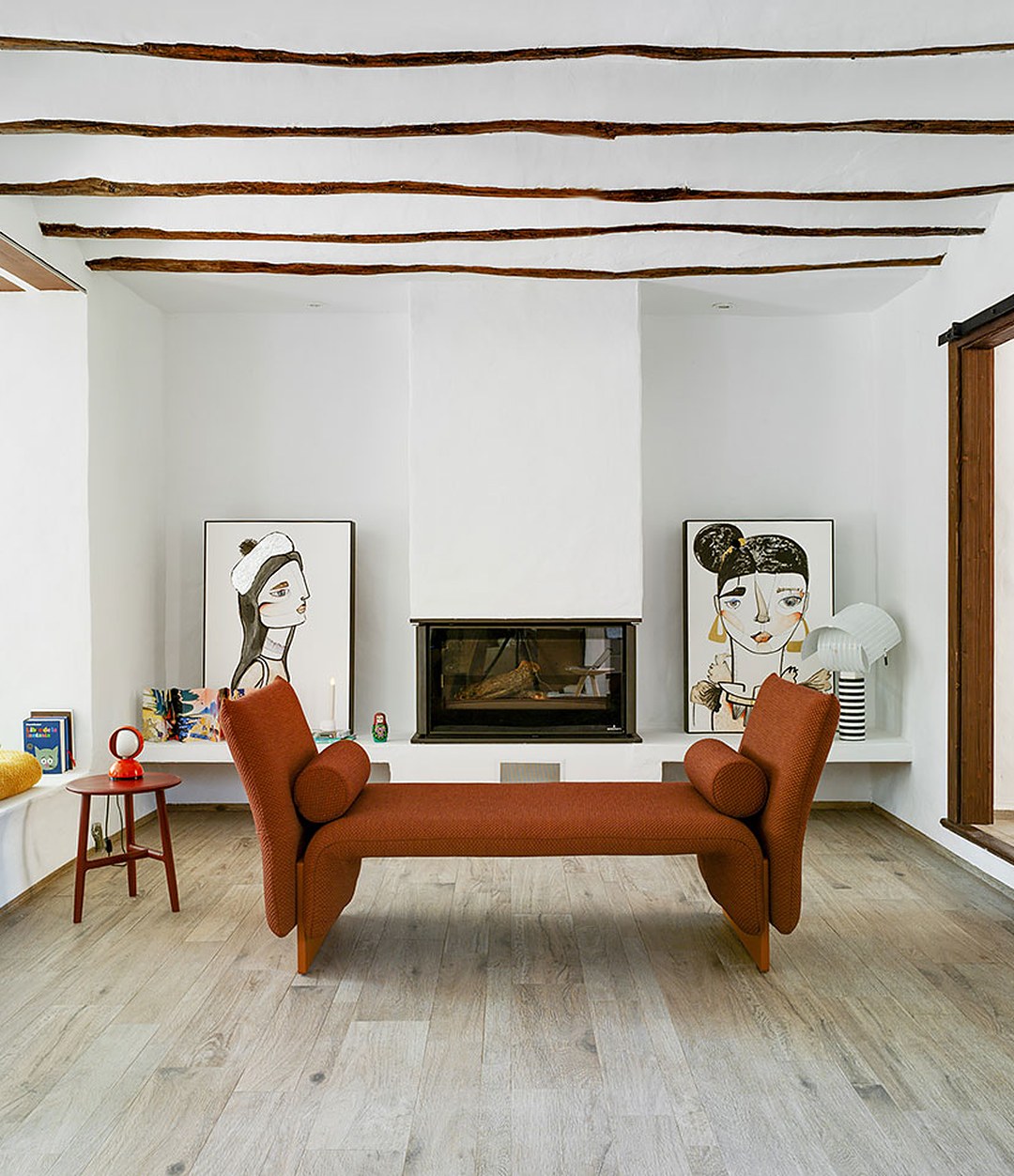 Diwan Bench by Sancal divan with arms in a living room – In Dubai by WSPR