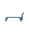 Diwan Chaise Longue by Sancal in blue, front view – In Dubai by WSPR