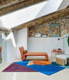 Diwan Chaise Longue by Sancal in coral in a colourful loft – In Dubai by WSPR