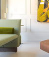 Diwan Chaise Longue by Sancal in sage green in a lounge – In Dubai by WSPR