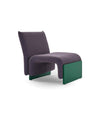 Diwan Lounge Chair by Sancal in plum with green legs – In Dubai by WSPR