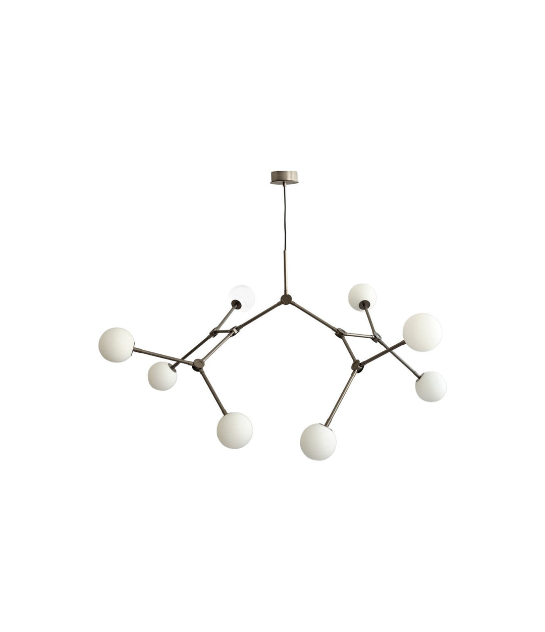 Drop Chandelier Bulp, Grande by 101 Copenhagen in Grey (5m), view 2 – In Dubai by WSPR