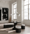 Drop Chandelier Bulp, Mini by 101 Copenhagen in Grey (5m) in a styled interior, view 2 – In Dubai by WSPR