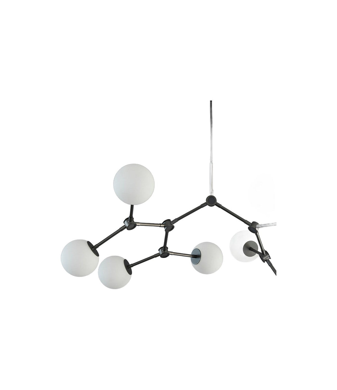 Drop Chandelier Bulp, Mini by 101 Copenhagen in Grey (5m), view 2 – In Dubai by WSPR