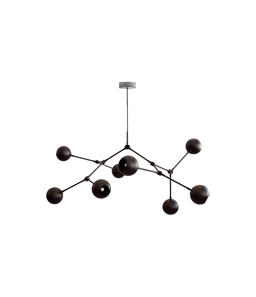 Drop Chandelier Globe by 101 Copenhagen in Burned Black (5m) – In Dubai by WSPR