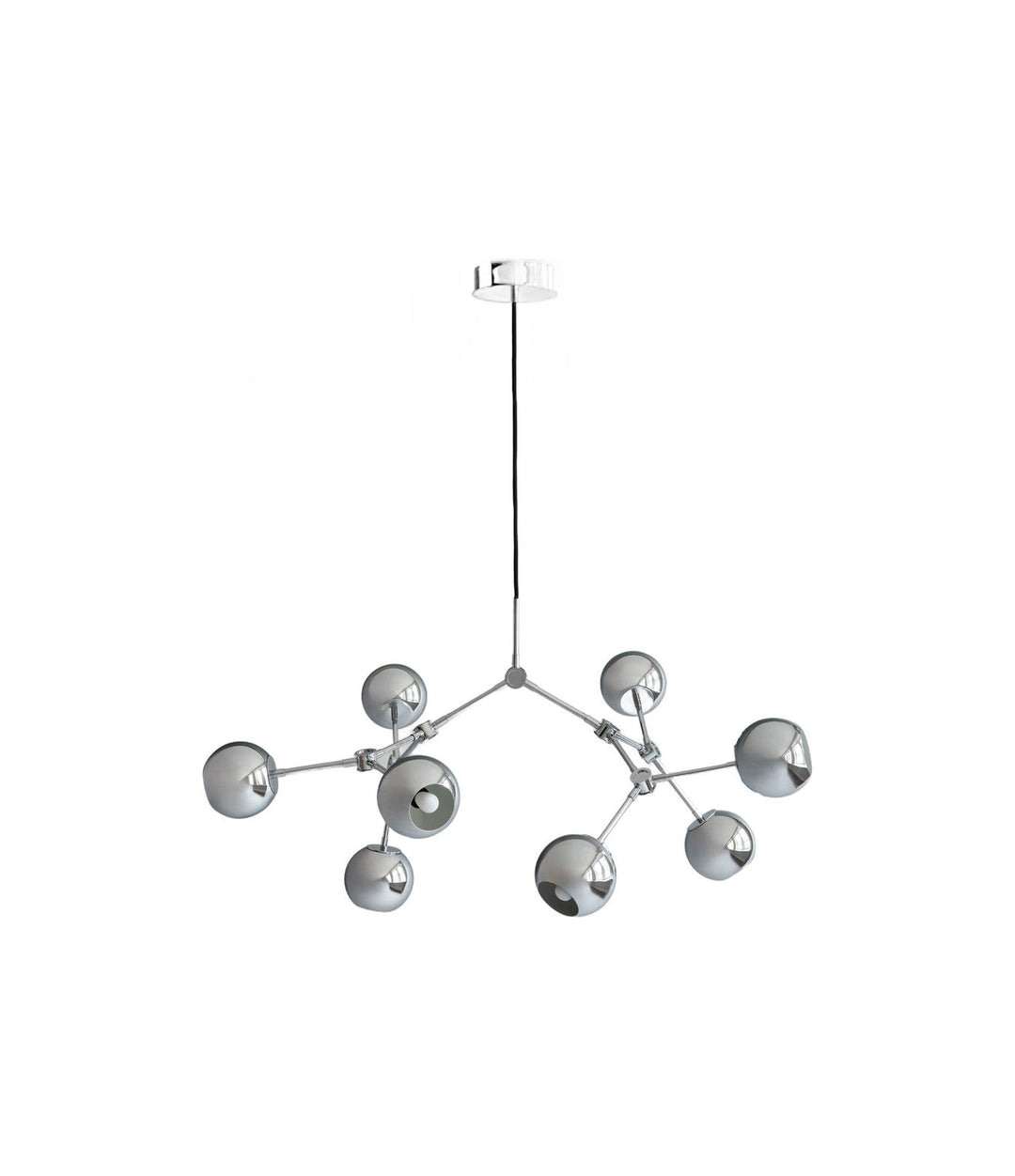 Drop Chandelier Globe, Mini by 101 Copenhagen in Chrome (5m) – In Dubai by WSPR