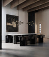 Drop Chandelier Globe, Mini by 101 Copenhagen in Chrome (5m) in a styled interior, view 2 – In Dubai by WSPR