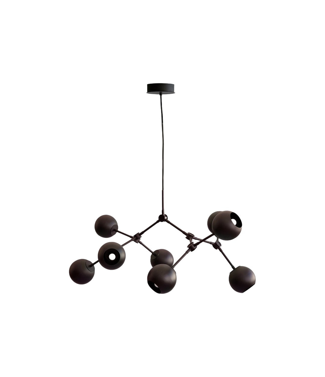 Drop Chandelier Globe, Mini by 101 Copenhagen in Burned Black (5m) – In Dubai by WSPR