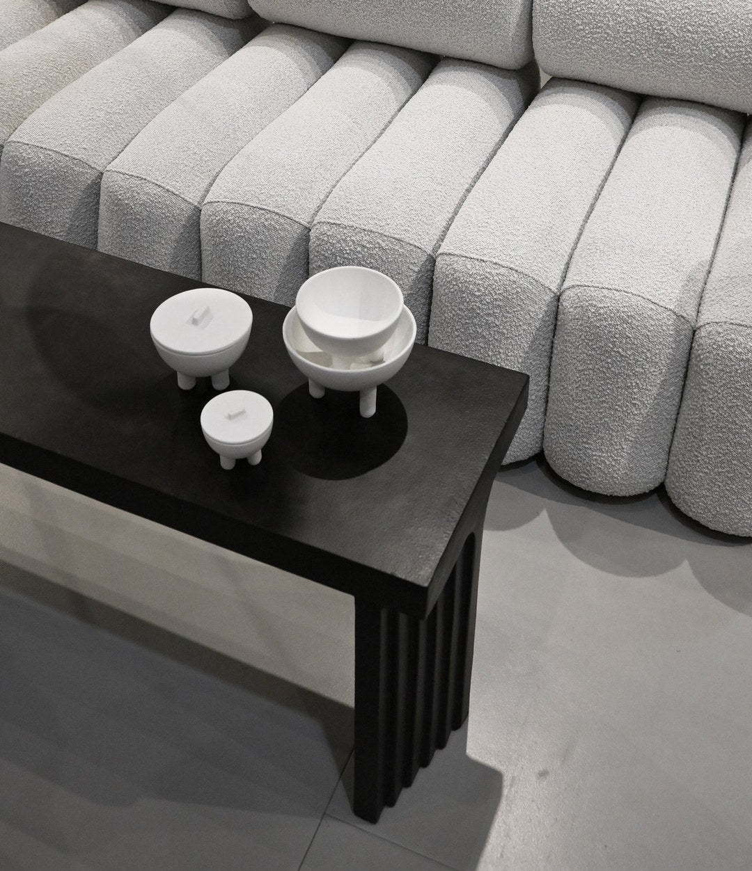Duck Bowl, Mini by 101 Copenhagen in Bone White in a styled interior, view 3 – In Dubai by WSPR